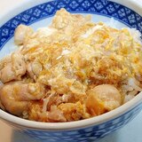 干し椎茸の戻し汁で　親子丼